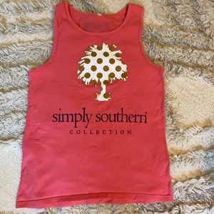 Simply Southern Palm Tree tank top